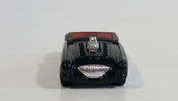 2000 Hot Wheels First Editions Austin Healey Black Convertible Die Cast Toy Car Vehicle - Silver Side Version