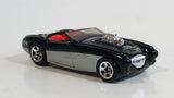 2000 Hot Wheels First Editions Austin Healey Black Convertible Die Cast Toy Car Vehicle - Silver Side Version