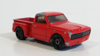 2002 Hot Wheels First Editions Custom '69 Chevy Pickup Truck Red Die Cast Toy Car Vehicle