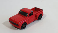 2002 Hot Wheels First Editions Custom '69 Chevy Pickup Truck Red Die Cast Toy Car Vehicle