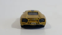 2013 Hot Wheels World Race Lamborghini Reventon Metalflake Gold Die Cast Toy Car Vehicle