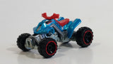 2013 Hot Wheels HW Stung Sand Stinger Metalflake Turquoise Die Cast ATV Toy Vehicle