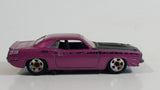 2009 Hot Wheels Muscle Mania '70 Plymouth AAR Cuda Metalflake Pink Die Cast Toy Muscle Car Vehicle