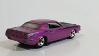 2009 Hot Wheels Muscle Mania '70 Plymouth AAR Cuda Metalflake Pink Die Cast Toy Muscle Car Vehicle