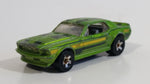 2014 Hot Wheels Muscle Mania '67 Ford Mustang GT Metalflake Green Die Cast Toy Muscle Car Vehicle