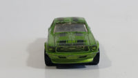 2014 Hot Wheels Muscle Mania '67 Ford Mustang GT Metalflake Green Die Cast Toy Muscle Car Vehicle