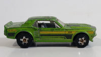 2014 Hot Wheels Muscle Mania '67 Ford Mustang GT Metalflake Green Die Cast Toy Muscle Car Vehicle