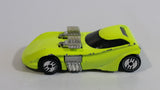 1994 Hot Wheels Ultra Hots Twin Mill II Bright Yellow Die Cast Toy Car Vehicle - Grey Base