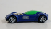 2009 Hot Wheels Ballistik Blue and Green Die Cast Toy Car Vehicle McDonald's Happy Meal