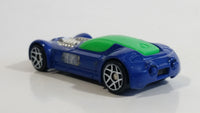 2009 Hot Wheels Ballistik Blue and Green Die Cast Toy Car Vehicle McDonald's Happy Meal