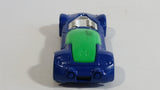 2009 Hot Wheels Ballistik Blue and Green Die Cast Toy Car Vehicle McDonald's Happy Meal