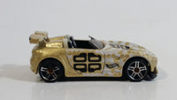 2003 Hot Wheels Tech Tuners Tantrum Metalflake Gold Die Cast Toy Car Vehicle