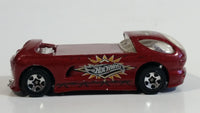 2001 Hot Wheels Skateboarders Deora II Dark Red Die Cast Toy Car Vehicle