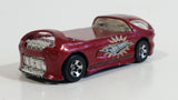 2001 Hot Wheels Skateboarders Deora II Dark Red Die Cast Toy Car Vehicle