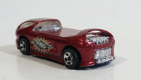 2001 Hot Wheels Skateboarders Deora II Dark Red Die Cast Toy Car Vehicle