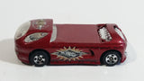 2001 Hot Wheels Skateboarders Deora II Dark Red Die Cast Toy Car Vehicle