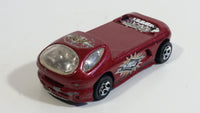 2001 Hot Wheels Skateboarders Deora II Dark Red Die Cast Toy Car Vehicle