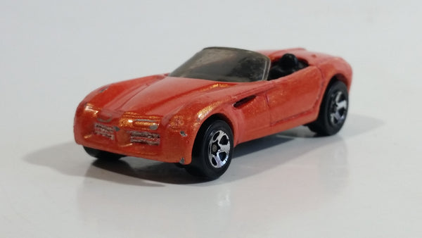 1998 Hot Wheels Dodge Concept Car Copperhead Convertible Chrysler Corporation Metalflake Red Orange Die Cast Toy Car Vehicle