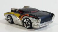 2005 Hot Wheels Wal-Mart Exclusive Two 2 Go Tooned Black and Chrome Die Cast Toy Car Vehicle