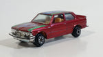 Yatming BMW 320i Dark Red M-Power Blue #320 Turbo Rally No. 1029 Die Cast Toy Car Vehicle