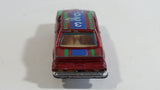 Yatming BMW 320i Dark Red M-Power Blue #320 Turbo Rally No. 1029 Die Cast Toy Car Vehicle