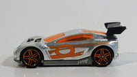 2008 Hot Wheels Trick Tracks Synkro Chrome Die Cast Toy Car Vehicle