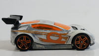 2008 Hot Wheels Trick Tracks Synkro Chrome Die Cast Toy Car Vehicle