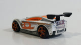 2008 Hot Wheels Trick Tracks Synkro Chrome Die Cast Toy Car Vehicle