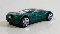 1999 Hot Wheels Double Cross Metalflake Dark Green Die Cast Toy Car Vehicle McDonald's Happy Meal 9/16