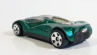 1999 Hot Wheels Double Cross Metalflake Dark Green Die Cast Toy Car Vehicle McDonald's Happy Meal 9/16