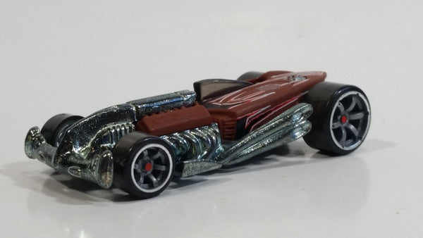 2008 Hot Wheels Acceleracers Metal Maniacs Rat-ified Flat Brown Die Cast Toy Car Vehicle