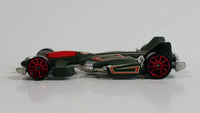 2008 Hot Wheels Jet Rides Jet Threat 3.0 Flat Green Die Cast Toy Race Car Vehicle