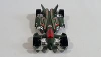 2008 Hot Wheels Jet Rides Jet Threat 3.0 Flat Green Die Cast Toy Race Car Vehicle