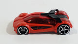 2011 Hot Wheels AcceleRacers Iridium Orange Red Die Cast Toy Car Vehicle