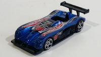 2003 Hot Wheels Panoz LMP-1 Roadster S Metalflake Blue Die Cast Toy Race Car Vehicle