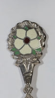 Vancouver, B.C. Dogwood Flower Metal Souvenir Spoon with Engraved Bowl Travel Collectible