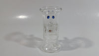 Very Unique Face Shaped Finger Hole Art Glass Shooter Shot Glass