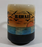 Hawaii Tropical Island Palm Tree Sunset Raised Relief Coffee Mug