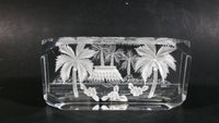 1984 South Seas Spec. Hawaii 3D Laser Engraved Clear Resin Lucite Paperweight Souvenir Travel Collectible