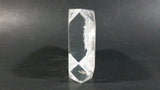 1984 South Seas Spec. Hawaii 3D Laser Engraved Clear Resin Lucite Paperweight Souvenir Travel Collectible