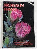 Hawaii Paper Lot: "Growing Papaya" Postcard, "Hawaiian Astrology Aries-Ka Mua" Greeting Card, and Proteas In Hawaii Flower Book by Angela Kay Kepler