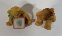 1995 and 1996 Enesco Priscilla Hamilton #1584885 and #239860 Cherished Teddies Letter Block S and Other Decorative Ornament Figures