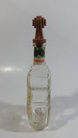 Vintage Deutsches Erzeugnis Mittenwalder Geigenflasche Sechsamtertropfen Bekommlicher Magenbitter Clear Glass Violin Cello Shaped Liquor Bottle