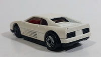 1992 Hot Wheels Ferrari 348 White Die Cast Toy Car Vehicle