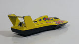 1996 Hot Wheels Flame Thrower Hydroplane Yellow Die Cast Toy Speed Boat Vehicle