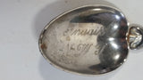 Inuvik N.W.T. Metal Souvenir Spoon Travel Collectible with Engraved Bowl