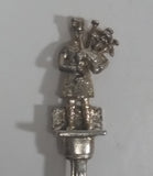 Scotland Bagpipe Player Figural Silver Plate Souvenir Spoon Travel Collectible