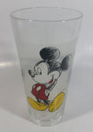 Disney Mickey Mouse Cartoon Character 5 1/2" Tall Frosted Glass Cup