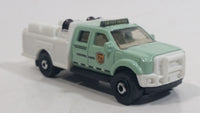 2012 Matchbox MBX National Park Ford F-550 Super Duty Mint Green and White Die Cast Toy Car Vehicle