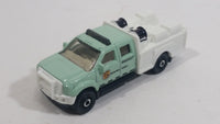 2012 Matchbox MBX National Park Ford F-550 Super Duty Mint Green and White Die Cast Toy Car Vehicle